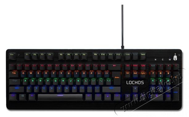 SPARTAN GEAR - Lochos Vezet&eacute;kes mechanikus Gaming billentyűzet Iroda &eacute;s sz&aacute;m&iacute;t&aacute;stechnika - Billentyűzet / billentyűzet szett - Vezet&eacute;kes - 440069