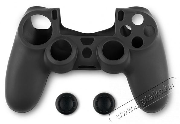 SPARTAN GEAR PS4 kontroller szilikon skin fekete + thumb grips Iroda és számítástechnika - Egyéb számítástechnikai termék - 498041