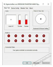 SPEEDLINK SL-6638-BK PHANTOM HAWK Flightstick joystick, fekete Mobil / Kommunikáció / Smart - Tablet / E-book kiegészítő, tok - Játék vezérlő - 486413
