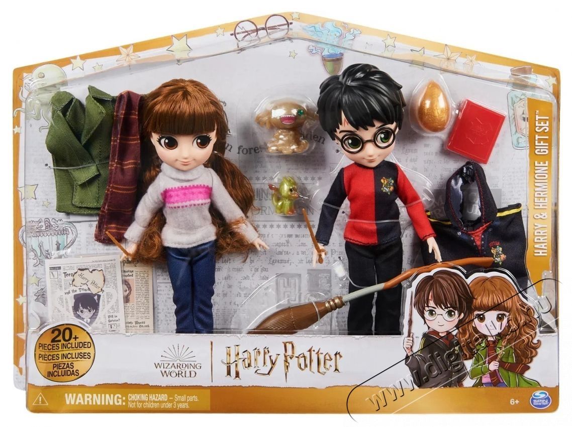SPIN MASTER Harry Potter Dupla csomag Harry   Hermione  20 cm H&aacute;ztart&aacute;s / Otthon / K&uuml;lt&eacute;r - J&aacute;t&eacute;k / Sport - J&aacute;t&eacute;kfigura - 532249