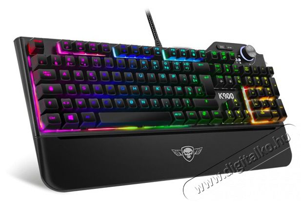 SPIRIT OF GAMER XPERT K900 HUN fekete RGB USB mechanikus gamer billentyűzet Iroda és számítástechnika - Billentyűzet / billentyűzet szett - Vezetékes - 404533