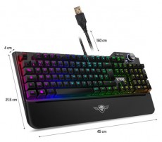 SPIRIT OF GAMER XPERT K900 HUN fekete RGB USB mechanikus gamer billentyűzet Iroda és számítástechnika - Billentyűzet / billentyűzet szett - Vezetékes - 404533