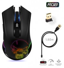 SPIRIT OF GAMER ELITE-M20 4800DPI fekete vezeték nélküli gamer egér Iroda és számítástechnika - Egér - Vezeték nélküli egér - 455600