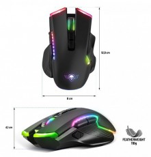 SPIRIT OF GAMER Elite - M70 fekete vezeték nélküli gamer egér Iroda és számítástechnika - Egér - Vezeték nélküli egér - 455599