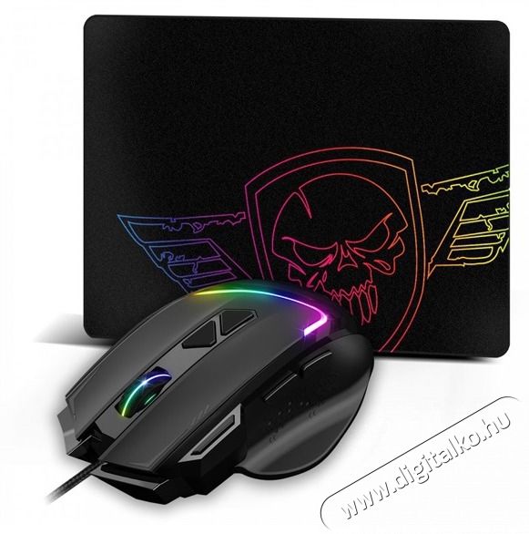SPIRIT OF GAMER PRO-M3 RGB 7200DPI fekete gamer eg&eacute;r + eg&eacute;rpad Iroda &eacute;s sz&aacute;m&iacute;t&aacute;stechnika - Eg&eacute;r - Vezet&eacute;kes eg&eacute;r - 455300