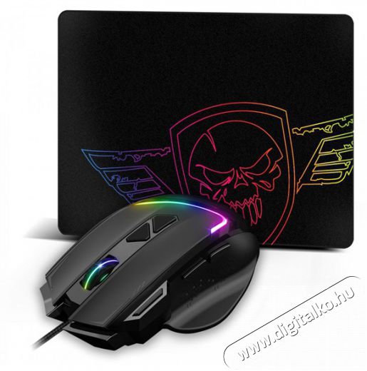 SPIRIT OF GAMER PRO-M3 RGB 7200DPI fekete gamer eg&eacute;r + eg&eacute;rpad Iroda &eacute;s sz&aacute;m&iacute;t&aacute;stechnika - Eg&eacute;r - Vezet&eacute;kes eg&eacute;r - 455300