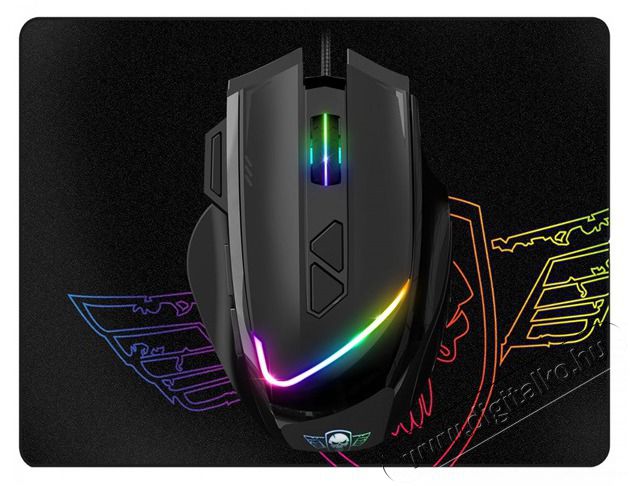 SPIRIT OF GAMER PRO-M3 RGB 7200DPI fekete gamer eg&eacute;r + eg&eacute;rpad Iroda &eacute;s sz&aacute;m&iacute;t&aacute;stechnika - Eg&eacute;r - Vezet&eacute;kes eg&eacute;r - 455300