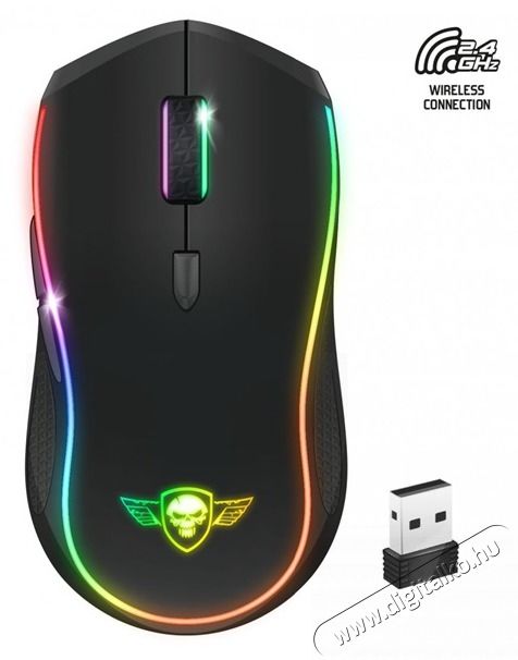 SPIRIT OF GAMER PRO-M9 4200DPI fekete vezet&eacute;k n&eacute;lk&uuml;li gamer eg&eacute;r Iroda &eacute;s sz&aacute;m&iacute;t&aacute;stechnika - Eg&eacute;r - Vezet&eacute;k n&eacute;lk&uuml;li eg&eacute;r - 455598
