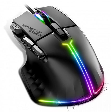 SPIRIT OF GAMER PRO-M5 RGB fekete vezet&eacute;kes gamer eg&eacute;r Iroda &eacute;s sz&aacute;m&iacute;t&aacute;stechnika - Eg&eacute;r - Vezet&eacute;kes eg&eacute;r - 464252