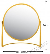 Spirella cosmetic magnifying mirror Akira, matt saffron yellow, steel Sz&eacute;ps&eacute;g&aacute;pol&aacute;s / Eg&eacute;szs&eacute;g - T&uuml;k&ouml;r - 530123