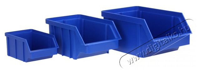 Stalflex BIN-S-B kék színű kis méretű tárolódoboz Háztartás / Otthon / Kültér - Lakásfelszerelés - Tároló - 390669