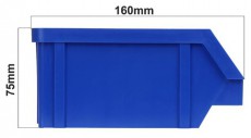 Stalflex BIN-S-B kék színű kis méretű tárolódoboz Háztartás / Otthon / Kültér - Lakásfelszerelés - Tároló - 390669