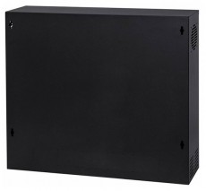 Stalflex CR19-2U-130-B 19" 2U 130mm mély fekete fém ajtós fali rack szekrény Újdonságok - Új termékek - 390651