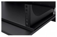Stalflex CR19-2U-130-B 19" 2U 130mm mély fekete fém ajtós fali rack szekrény Újdonságok - Új termékek - 390651