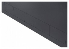 Stalflex CR19-2U-130-B 19" 2U 130mm mély fekete fém ajtós fali rack szekrény Újdonságok - Új termékek - 390651