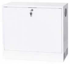 Stalflex CR19-3U-180-W 19" 3U 180mm mély fehér fém ajtós fali rack szekrény Háztartás / Otthon / Kültér - Egyéb háztartási termék - 390650