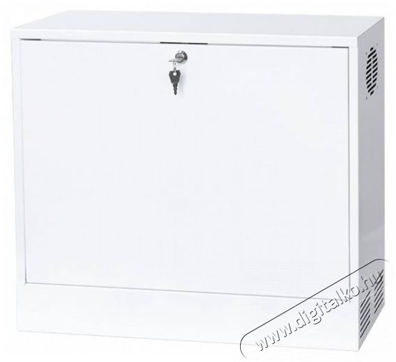 Stalflex CR19-3U-180-W 19" 3U 180mm mély fehér fém ajtós fali rack szekrény Háztartás / Otthon / Kültér - Egyéb háztartási termék - 390650