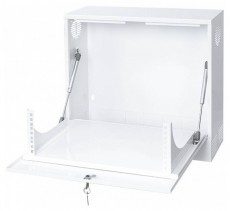 Stalflex CR19-3U-180-W 19" 3U 180mm mély fehér fém ajtós fali rack szekrény Háztartás / Otthon / Kültér - Egyéb háztartási termék - 390650