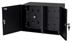 Stalflex PN2K-24D-3S-B fekete 2 kamrás falra szerelhető üres optikai elosztódoboz Iroda és számítástechnika - Hálózat - Hálózati kiegészítő - 390673