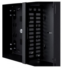 Stalflex PN2K-24D-3S-B fekete 2 kamrás falra szerelhető üres optikai elosztódoboz Iroda és számítástechnika - Hálózat - Hálózati kiegészítő - 390673