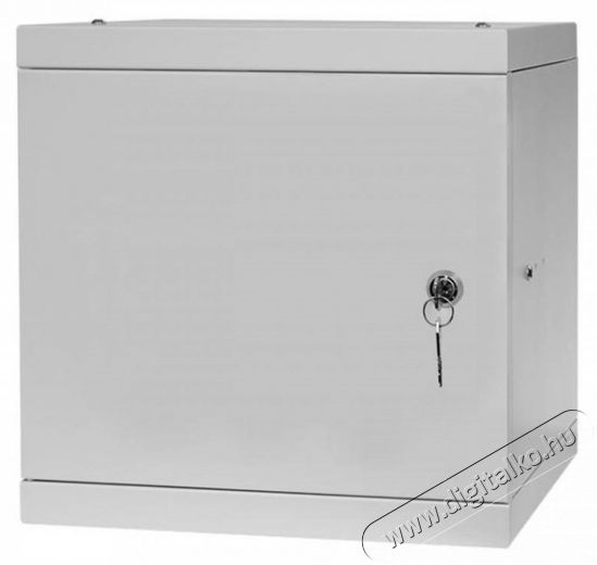 Stalflex RC10-6U-300MG 10" 6U 300 mm mély lapra szerelt szürke fém ajtós fali rack szekrény Háztartás / Otthon / Kültér - Egyéb háztartási termék - 390653