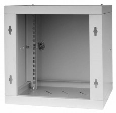 Stalflex RC10-6U-300MG 10" 6U 300 mm mély lapra szerelt szürke fém ajtós fali rack szekrény Háztartás / Otthon / Kültér - Egyéb háztartási termék - 390653