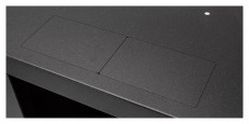 Stalflex RC10-9U-300GB 10" 9U 300 mm mély lapra szerelt fekete üveg ajtós fali rack szekrény Háztartás / Otthon / Kültér - Egyéb háztartási termék - 390654
