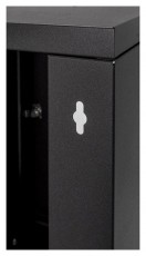Stalflex RC10-9U-300GB 10" 9U 300 mm mély lapra szerelt fekete üveg ajtós fali rack szekrény Háztartás / Otthon / Kültér - Egyéb háztartási termék - 390654