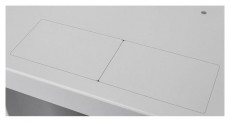 Stalflex RC10-9U-300GG 10 9U 300 mm mély lapra szerelt szürke üveg ajtós fali rack szekrény Iroda és számítástechnika - Hálózat - Hálózati kiegészítő - 390649