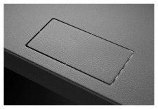 Stalflex RC19-4U-450GB 19" 4U 450 mm mély lapra szerelt fekete üveg ajtós fali rack szekrény Háztartás / Otthon / Kültér - Egyéb háztartási termék - 390606