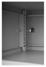 Stalflex RC19-4U-450MG 19" 4U 450 mm mély lapra szerelt szürke fém ajtós fali rack szekrény Háztartás / Otthon / Kültér - Egyéb háztartási termék - 390609