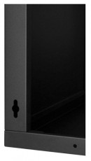Stalflex RC19-9U-450GB 19" 9U 450 mm mély lapra szerelt fekete üveg ajtós fali rack szekrény Újdonságok - Új termékek - 390614