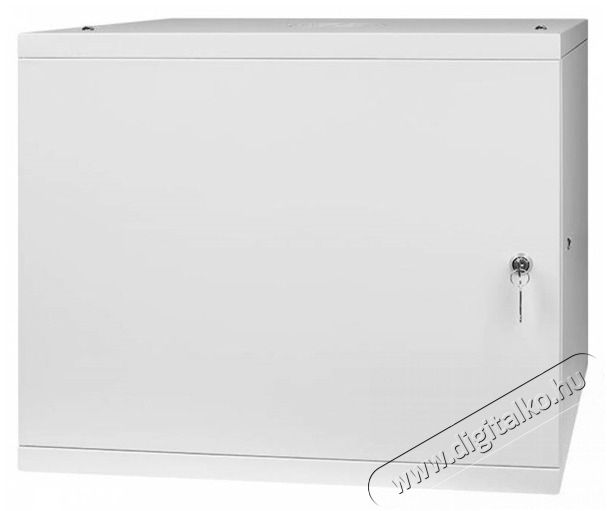 Stalflex RC19-9U-450MG 19" 9U 450 mm mély lapra szerelt szürke fém ajtós fali rack szekrény Háztartás / Otthon / Kültér - Egyéb háztartási termék - 390610
