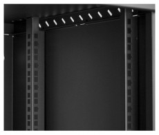 Stalflex RC19-12U-450GB 19" 12U 450 mm mély lapra szerelt fekete üveg ajtós fali rack szekrény Iroda és számítástechnika - Hálózat - Hálózati kiegészítő - 395956