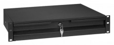 Stalflex RD19-2U-B 19" 2U zárható fekete rack fiók Iroda és számítástechnika - Hálózat - Hálózati kiegészítő - 395960