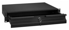 Stalflex RD19-2U-B 19" 2U zárható fekete rack fiók Iroda és számítástechnika - Hálózat - Hálózati kiegészítő - 395960
