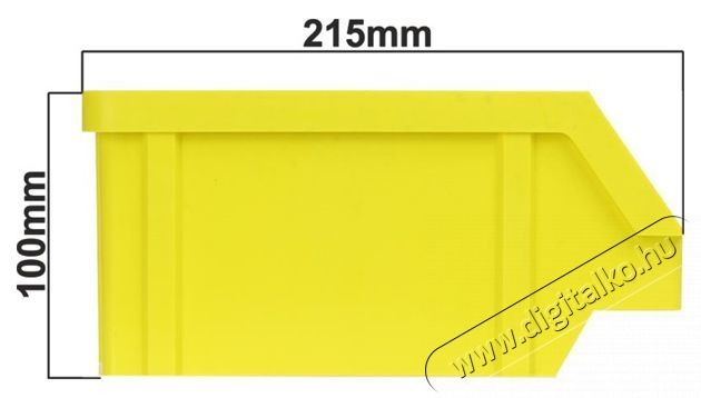 Stalflex BIN-M-Y s&aacute;rga sz&iacute;nű k&ouml;zepes m&eacute;retű t&aacute;rol&oacute;doboz H&aacute;ztart&aacute;s / Otthon / K&uuml;lt&eacute;r - Lak&aacute;sfelszerel&eacute;s - T&aacute;rol&oacute; - 390671