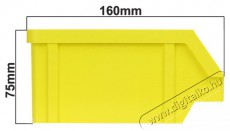Stalflex BIN-S-Y sárga színű kis méretű tárolódoboz Háztartás / Otthon / Kültér - Lakásfelszerelés - Tároló - 390670