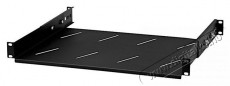 Stalflex RSA19-1U-250B 19" 1U 250mm mély fekete fix polc Iroda és számítástechnika - Hálózat - Hálózati kiegészítő - 414496