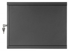 Stalflex RC19-6U-350GB 19" 6U 350 mm mély lapraszerelt fekete üveg ajtós fali rack szekrény Iroda és számítástechnika - Egyéb számítástechnikai termék - 420629