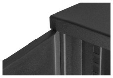 Stalflex RC19-6U-350GB 19" 6U 350 mm mély lapraszerelt fekete üveg ajtós fali rack szekrény Iroda és számítástechnika - Egyéb számítástechnikai termék - 420629