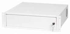 Stalflex CHR19-3U-420W 19" 3U 420mm mély fehér CCTV rack Iroda és számítástechnika - Hálózat - Hálózati kiegészítő - 434401