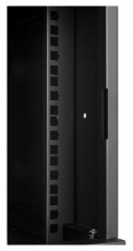 Stalflex RC10-6U-300GB 10" 6U 300 mm mély lapraszerelt fekete üveg ajtós fali rack szekrény Iroda és számítástechnika - Hálózat - Hálózati kiegészítő - 435681