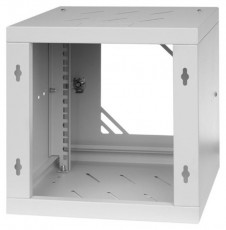 Stalflex RC10-6U-300GG 10" 6U 300 mm mély lapraszerelt szürke üveg ajtós fali rack szekrény Háztartás / Otthon / Kültér - Egyéb háztartási termék - 439778