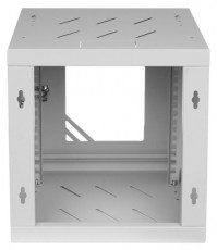 Stalflex RC10-6U-300GG 10" 6U 300 mm mély lapraszerelt szürke üveg ajtós fali rack szekrény Háztartás / Otthon / Kültér - Egyéb háztartási termék - 439778
