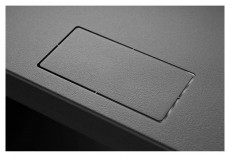 Stalflex RC19-4U-350MB 19" 4U 350 mm mély lapraszerelt fekete fém ajtós fali rack szekrény Iroda és számítástechnika - Hálózat - Hálózati kiegészítő - 436780