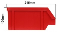 Stalflex BIN-M-R piros sz&iacute;nű k&ouml;zepes m&eacute;retű t&aacute;rol&oacute;doboz H&aacute;ztart&aacute;s / Otthon / K&uuml;lt&eacute;r - Egy&eacute;b h&aacute;ztart&aacute;si term&eacute;k - 443065