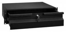 Stalflex RD19-3U-B 19" 3U zárható fekete rack fiók Iroda és számítástechnika - Egyéb számítástechnikai termék - 443180