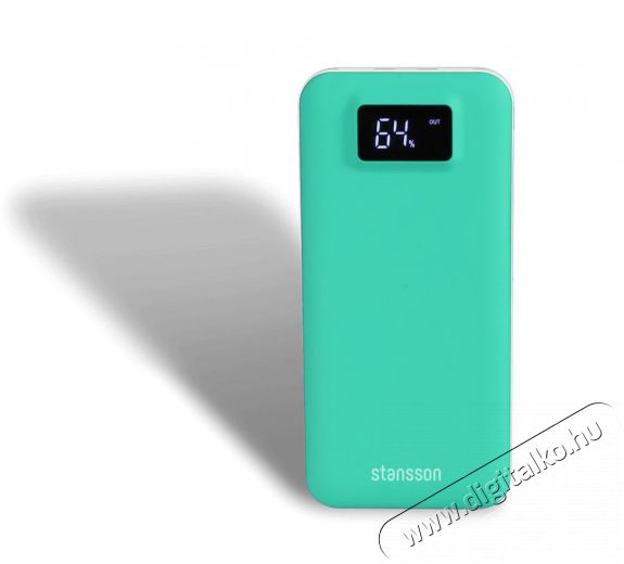 Stansson Classic PBC500T-135 powerbank 13500mAh - türkiz zöld Mobil / Kommunikáció / Smart - Powerbank / Külső akkumulátor és töltő - 350348