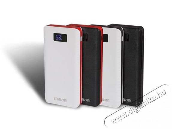 Stansson PBP515WR-220 powerbank 22000mAh - fehér / piros Mobil / Kommunikáció / Smart - Powerbank / Külső akkumulátor és töltő - 350393